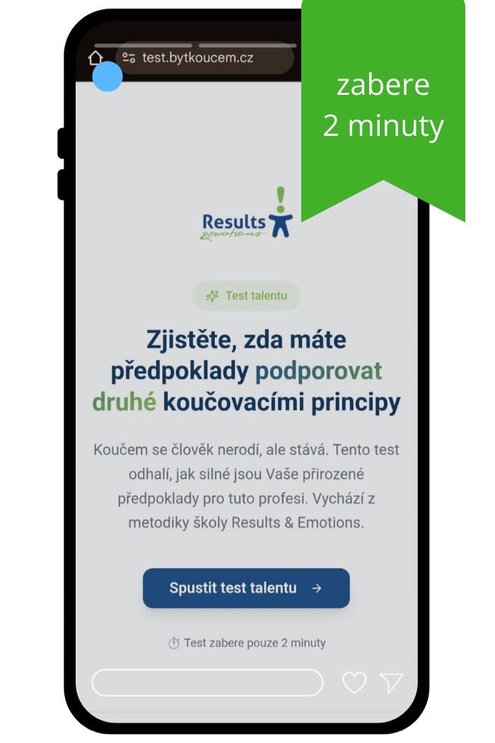 Spustit test předpokladů pro koučování – zabere 2 minuty